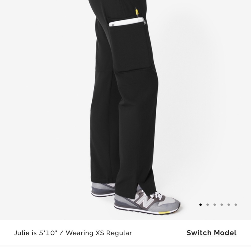FIGS Kade black scrub pants